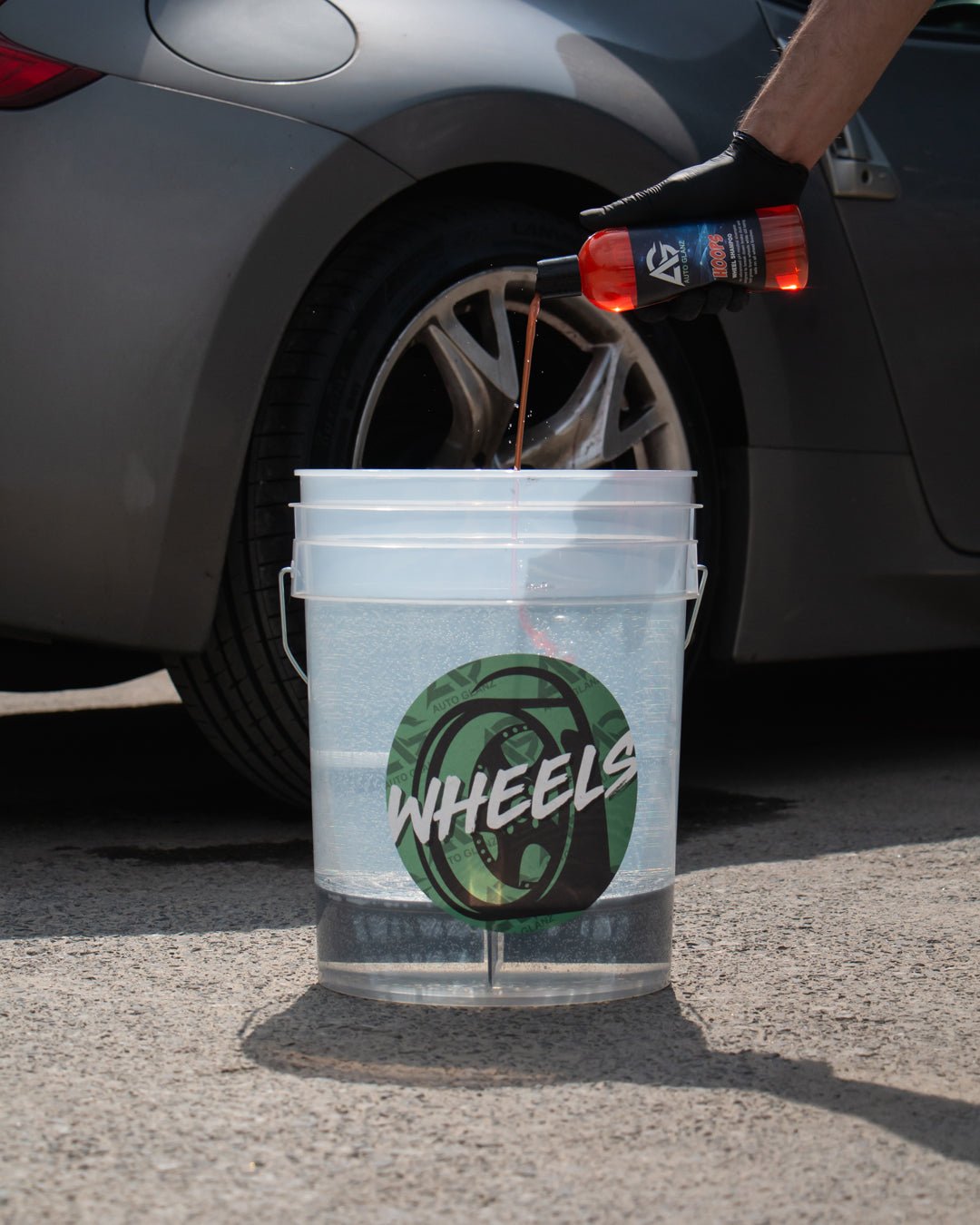 Clear 20L Detailing Bucket with Grit Guard - AutoGlanz AG Car Care