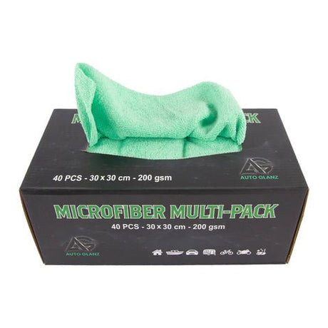 Microfiber Cloth Multipack 40pk - AutoGlanz AG Car Care