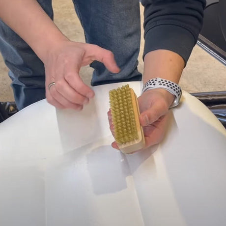 Clean White Tesla Seats - AutoGlanz AG Car Care