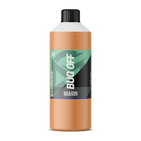 Bottle of 'Bug Off' on a white back ground