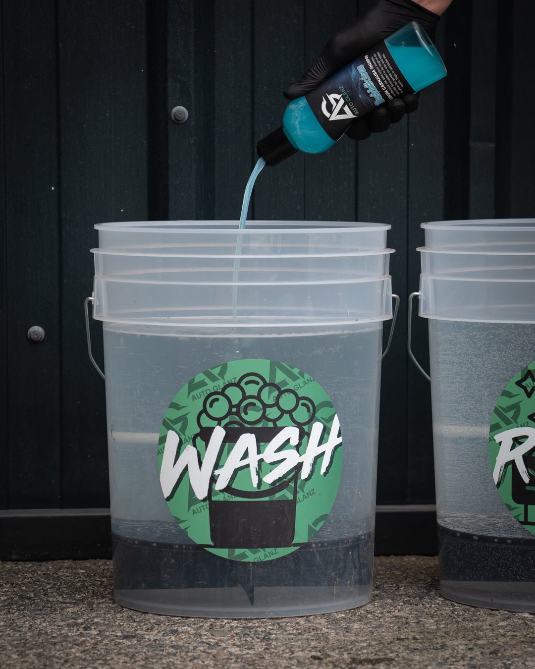 Clear 20L Detailing Bucket with Grit Guard - AutoGlanz AG Car Care