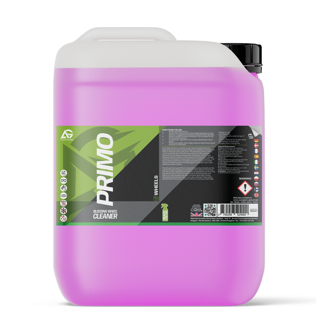 Primo - Bleeding Wheel Cleaner| Iron Fallout & Brake Dust Remover - AutoGlanz AG Car Care