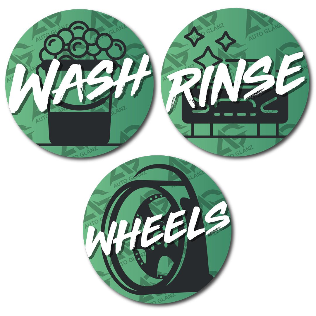 Wash Bucket Stickers - AutoGlanz AG Car Care